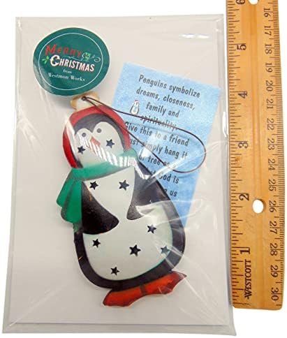 Комплект бижута Legend of The Penguin Украса на Коледната Елха с Историята пощенска картичка
