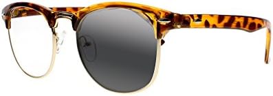 SightPerk Преходни Фотохромичните Ретро Очила За Четене С Квадратна Възбудена Рамки В Полурамке Слънчеви Очила с UV400