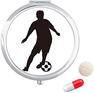 Футбол Спортни очертава Калъф За Хапчета в Джоба Кутия За Съхранение на Лекарства Контейнер Опаковка