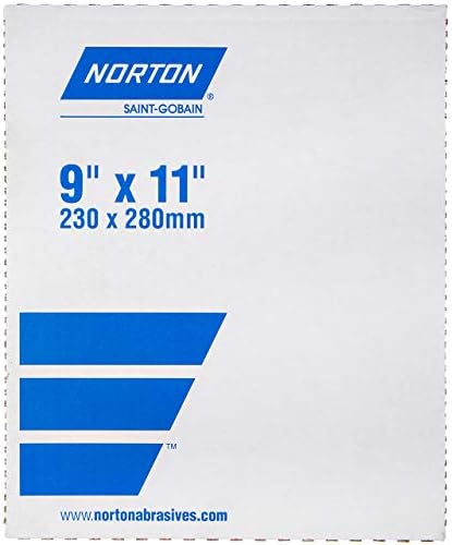 Хартиени Шлифовъчни листове Norton 66261131630 9x11 A2750P БЕЗ стеарата алуминий с отворен покритие от алуминиев оксид, песъчинки,