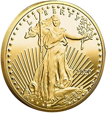 2020 Американската Свобода Дамски Позлатен Възпоменателна Монета Хоби Монета Виртуален Калъф за монети Лимитированная Серия