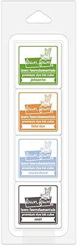 Комплекти Кубчета Спирала за косене на трева Олененок - Предна веранда, сладолед, Тыквенная легло и Коледно дърво - 4 опаковки