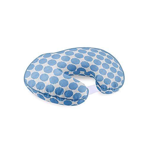 Възглавница за кърмене от Муслиновой тъкан Bacati Blue Ikat Dots Hugster с Вложка от памук