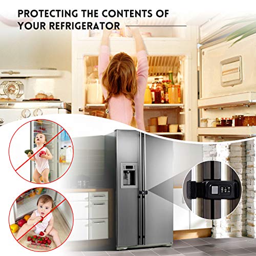 Заключване на вратата на хладилника за безопасността на децата Многофункционални Брави за хладилници и шкафове с френски врати