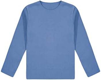 Loodgao/Тениска с дълъг ръкав и кръгло деколте за малки Момчета и Момичета, Однотонная Блуза, Пролетно-Есенни Основни Тениски,