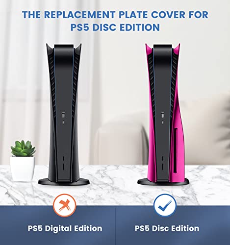 Защитна плоча за ps5 Предна панел Nova Pink Охлаждаща Модернизирана версия на Вентилационните отвори с Турбо Замяна табела за PS5