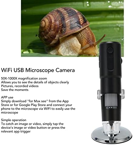 WiFi USB Ръчно Микроскоп, Камера, приложение USB Акумулаторна 50-1000-Кратно Увеличение на Открит Ръчен Дигитален Микроскоп за печатни