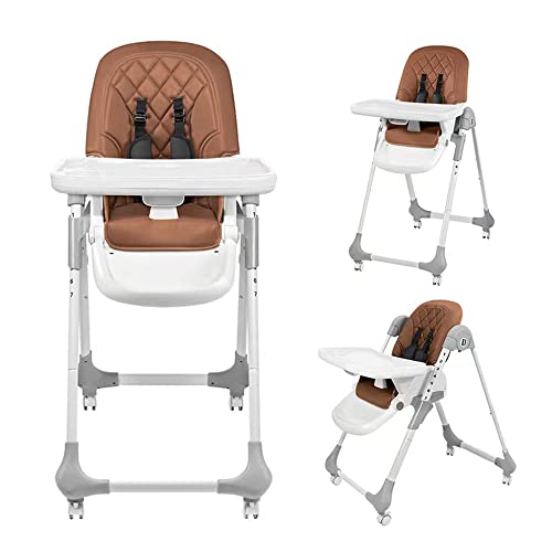 Столчета за хранене CADESA за бебета и малки деца, Изискан Регулируема Столче за хранене към количка от миещи материали и