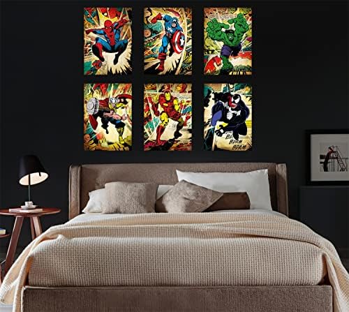 Плакати Супергерои на Marvel Отмъстителите Акварел Плакат на Отмъстителите монтаж на стена арт декор на стените на marvel Spiderman