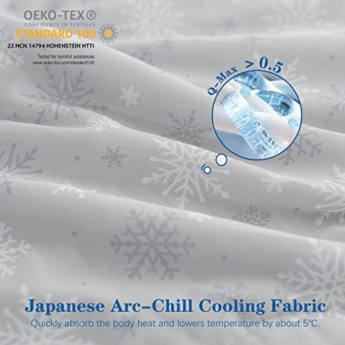 Охлаждащо одеяло OIGAE King Size, Q-Max> 0,5 Японското Охлаждащо одеяло Arc-Успокой се с двустранен ефект на охлаждане, леки Летни Охлаждащи