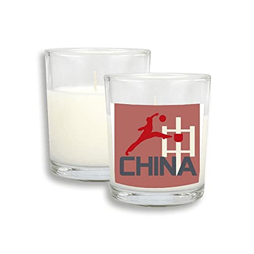 Китайски Спортен Баскетболен Скок Бели Стъклени Свещи Ароматизирани Восъчни Тамян