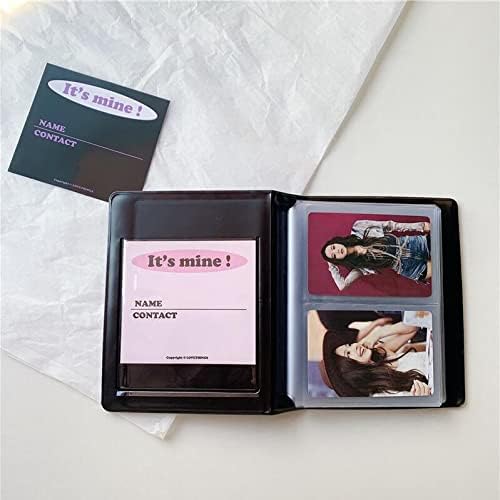 Албум ACHOI с държач за фотокарточек Kpop Album - Настанява гости в 80 картички в дебелите калъфи, Фотоалбум Kpop с 2 джобове за снимки
