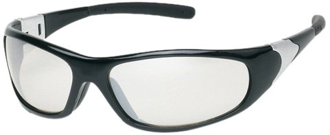 Защитни очила Liberty Ръкавица & Safety 1726T ProVizGard Cyclone с гумени дужками, Лещи за помещения и на улицата, черна