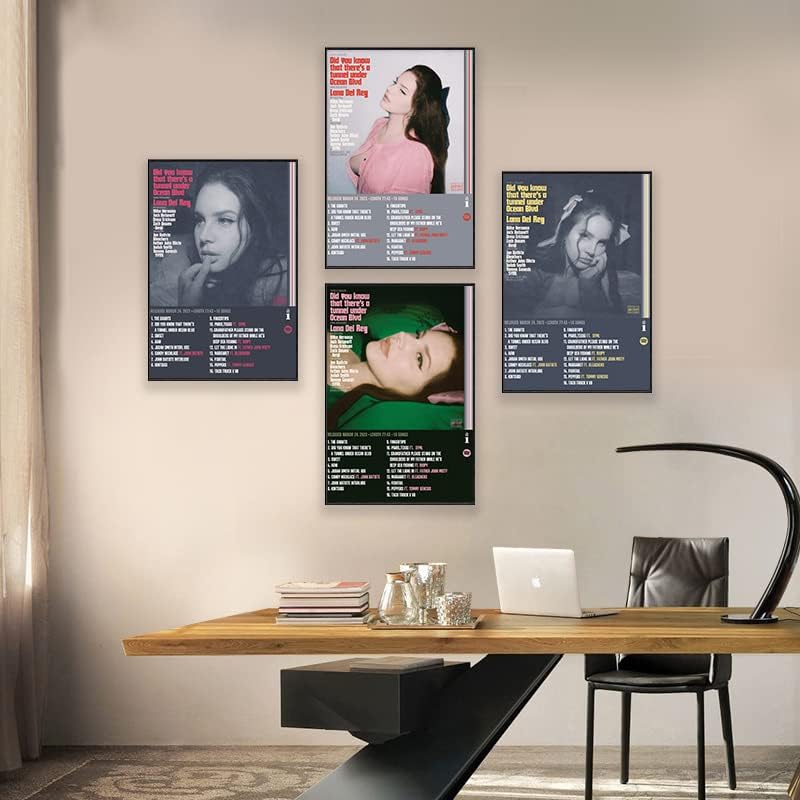 Плакати с Ланой Дел Рей, е Корица на Новия музикален албум, Знаеш ли, че Има Тунел Плакат За стая, Естетически Платно, монтиран