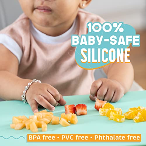 Силиконови кърпички UpwardBaby за деца - Изсмукване на бебешки кърпички за заведения и дома с джобове за съхранение на храна-Бебешки