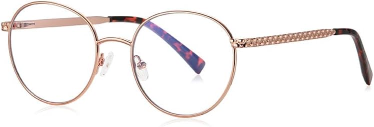 Очила за четене RESVIO за жени и Мъже, Малки Кръгли Ридеры с Пружинным тръба на шарнирна Връзка, Ръчно изработени, Розово Злато