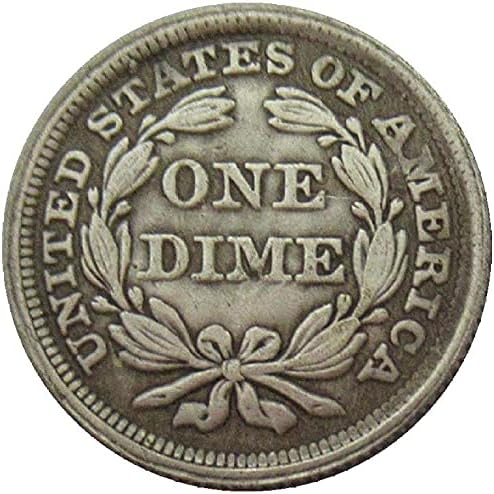 US Naqi 10 Цента 1852 г. със сребърно покритие Копие на Възпоменателни монети