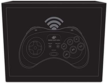 Ретро-Битов Официален Bluetooth контролер Sega Saturn с 8-Кнопочной аркадна панел за Switch, Android, PC, Mac, Steam - Черен