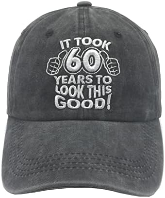 Waldeal Отне 50 60 70 Години, за да изглеждат Толкова Добре Реколта бейзболна шапка с бродерия, Регулируем Шапка за татко, Черна