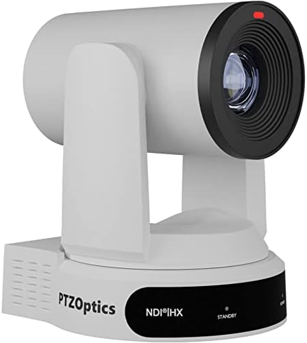 PTZOptics 2 x PTZ камера Move 4K SDI/HDMI/USB/IP с 30-кратно оптично увеличение (бяла) (PT30X-4K-WH-G3) джойстик Контролер за PTZ камери SuperJoy