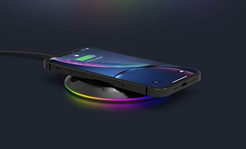 Безжично Зарядно устройство RapidX Prism RGB, Безжична зарядно устройство ще захранване на лентата с максимална мощност от 10 W и Безжично зарядно устройство ще захранване