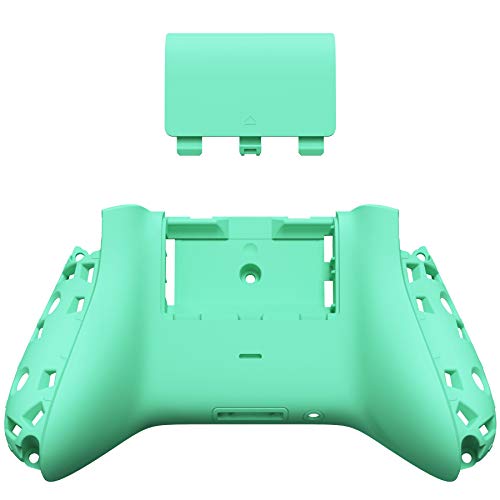 Сменяеми странични направляващи eXtremeRate мятно-зелен цвят + задната обвивка + предна панел на контролера на Xbox X series/S контролер в комплекта не е включен