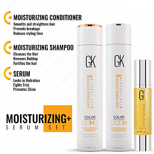 Комплекти овлажняващи шампоани и балсами GK HAIR Global Keratin (10,1 ет. унция /300 мл) с серум срещу резба Арганово масло (1,69