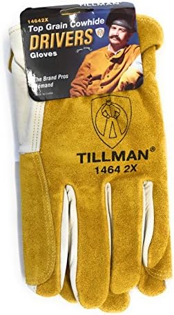 Ръкавици за шофьори Tillman 1464 от телешка кожа по-високо качество/Разрязващи - 2x размер-Large