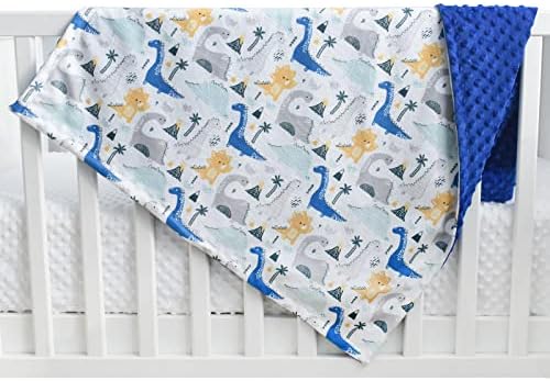 Бебешки Одеала за момчета и Момичета, Меко Норковое Одеяло за Новородени Деца, Използвано за Бебешко креватче, детска Количка (Динозавър)