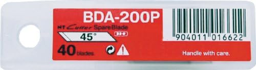 NT Cutter 30-Градусные нож за художествено ножа и Кругорезки, 40 Остриета в опаковка, 1 опаковка (BDC-200P)