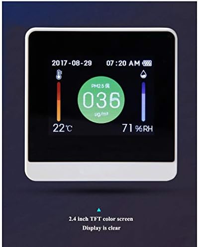 JAHH Стаен Термометър ФПЧ2.5 Тестер за качеството на въздуха TFT Дисплей Електрически Измерване на температура и Влажност Термометър
