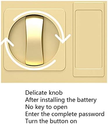 Mgo Safety deposit цифров сейф, електронна клавиатура с стоманена лента пожароустойчива кутия с парола може да се използва и за