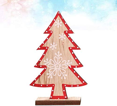 Abaodam Креативна Дървена Коледно Дърво Десктоп Украса На Масата На Коледно Парти Мини Коледно Дърво За Украса Коледно Парти