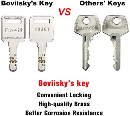 Брави Boviisky Lockout Tagout с ключ, Комплект от 10 Различни Защитни брави с оранжеви ключове, 2 ключа за заключване, за да станции и устройства