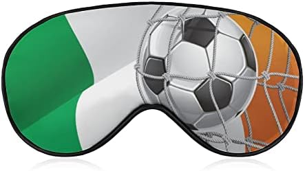 Футбол Порта и Ирландския Флаг, Маска за Очи за Сън, Затемненная Нощна Превръзка на Очите и с Регулируема Каишка за Мъже и Жени, Пътен Сън