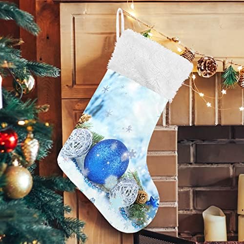Коледни Чорапи ALAZA, Коледни украси в светлината, Зимни Класически Персонализирани Големи Чулочные Украса за семейни тържества,