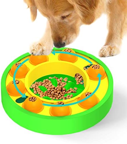 Играчка-Пъзел за кучета, Интерактивни Играчки за Кучета за тренировка IQ и Умствено Обогатяване, Купички за кучета JOSMAX Dogs Treat с Бавна Сервиране на Храна, Забавно Хран