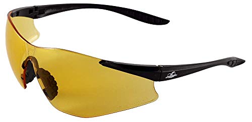 Защитни очила Bullhead BH7615AF Snipefish, Черна Дограма, Оранжево Фарове за лещи, Черни ръкави към носа и слепоочията от TPR