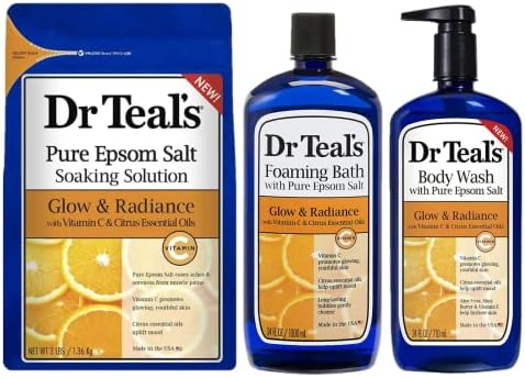 Подаръчен комплект Dr. Teal's за вана с витамин С и цитрусови за Деня на майката (по едно парче, общо 106 грама) - (24 унции) Препарат за