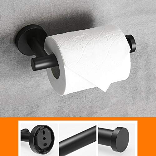 RAZZUM Държач за Тоалетна Хартия За Баня Черно Монтиране на Багажник За Салфетки, полици За Съхранение на Кухненски Кърпи