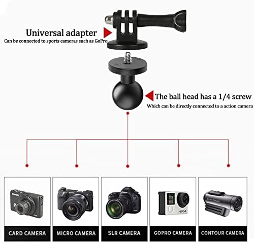 Държач за екшън камери UTV/ATV RZR със завъртане на 360 ° Закрепване за камерата Аксесоари за gopro са подходящи за стъпало 1,75-2, които