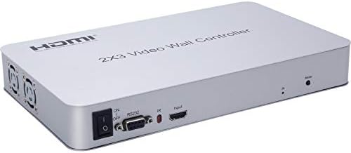 Контролер видеостены заличи имотите 2x3 4K 3840x2160 @ 30Hz Процесор HDMI 1.4 HDCP 1.4 Подкрепа 1x2, 2x1, 2x2, 2x3 с 1 вход HDMI и 6-изход HDMI