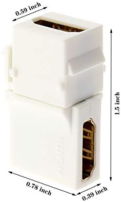 Съединител на трапецовидните изкривявания, HDMI, 10 бр 90 Градуса 90 ° Поставяне на трапецовидните изкривявания HDMI Конектори на