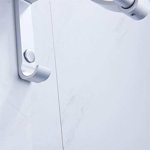 Етажерка за баня Стенен Правоъгълен рафтове за съхранение на баня е Гладка минималистичная Алуминиева закачалка за хавлии