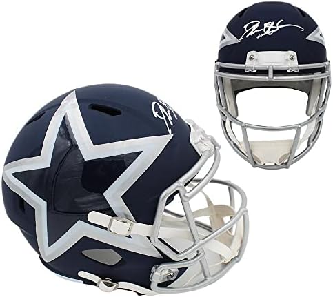 Дион Сандърс Подписа Голям шлем Далас Каубойс Speed AMP NFL с Автограф на Диона Сандерса - Каски NFL С автограф
