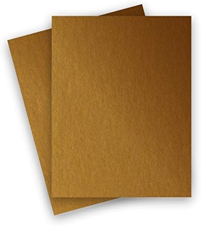 Хартия Метал с Размери 8,5X11 букви, Специална хартия 32 Тона, лека, многофункционална, сгъване - Антични златни, 25-PK