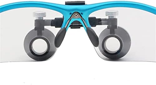 Бинокулярная лупа TKFDC 2.5 X Стоматологичен лупа с Световыми очила за защита на точки на голямо работно разстояние (Цвят: C размер