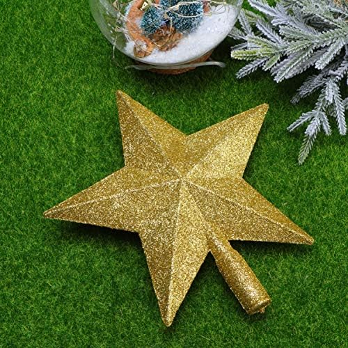 SOIMISS Златен Декор Коледно Дърво Topper Блестяща Звезда на Върха на Дърво Коледна Звезда Коледни Топперы Празнични Сезонни Декорации За Коледната