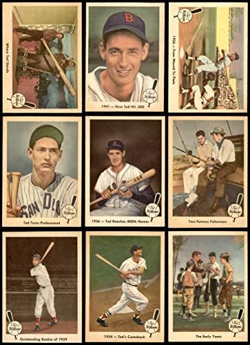 1959 Fleer Тед Уилямс Бейзболен комплект без №68 (Бейзболен набиране) NM