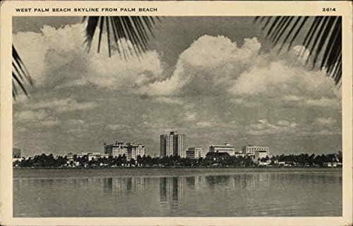 Хоризонт Уест Палм Бийч от Палм Бийч, Уест Палм Бийч, Флорида, Флорида Оригиналната антични картичка